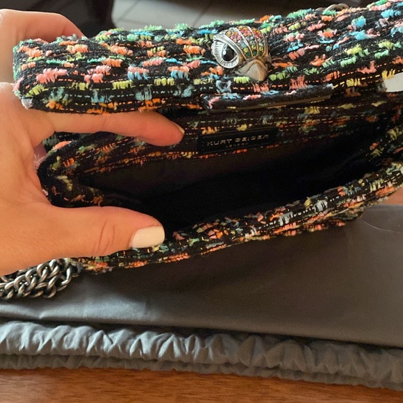 ๐ฏ Authentic KURT GEIGER TWEEDED Multicolor/ Neon Small Bag - Picture 14 of 15